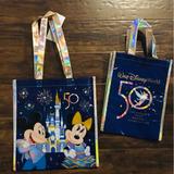 Disney Bags | Disney World 50th Anniversary Bags Nwt | Color: Blue/Gold | Size: Os