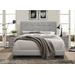 Priscilla Full Upholstered Button Tufted Panel Bed With 2 Nightstands in Grey - CasePiece USA C80061-311