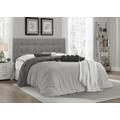 Zaniyah Upholstered Button Tufted Full Headboard in Grey - CasePiece USA C80067-311