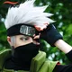 Perruque de Costume de Cosplay Anime Hatake Kakashi Courte Argent Blanc Couches Degré de