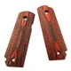 Poignées en bois rouge naturel poignées personnalisées poignées CNC patch 2 pièces 1911