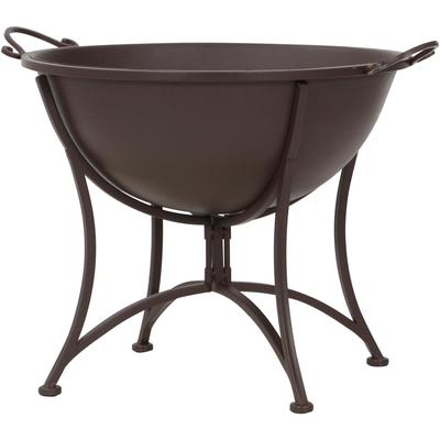 Feuerschale SIENA GARDEN "Antik", braun, B:53,5cm H:48,5cm L:64,5cm, Metall, Feuerkörbe, Metall braun, klappbarer Fuß Image
