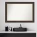 Red Barrel Studio® Cyprus Walnut Wood Bathroom Vanity Non-Beveled Wall Mirror Wood in Brown | 28.75 H x 40.75 W in | Wayfair