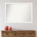 Latitude Run® Vanity White 21.5 in. x 27.5 in. Bathroom Vanity Non-Beveled Wall Mirror Plastic | 30.5 H x 41.5 W in | Wayfair