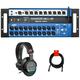 Soundcraft Ui24R 24-Channel Digital Mixer / Multitrack USB Recorder Bundle with Sony MDR-7506 Headphones and XLR Cable