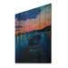 Breakwater Bay Boat on Dock at Night - Unframed Painting on Wood in White | 36 H x 24 W x 1 D in | Wayfair 27996FD5D17F48B08409AD95D6A7C0A1