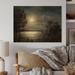 Winston Porter Winter Sunrise On Lake II - Traditional Wood Wall Art - Natural Pine Wood Metal in Black/Brown/Gray | 16 H x 32 W x 1 D in | Wayfair