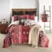 Union Rustic Microfiber Reversible Quilt Set Polyester/Polyfill/Microfiber in Gray/Red/White | Twin Quilt + 1 Standard Sham | Wayfair