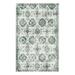 White 60 x 36 x 0.41 in Area Rug - Bungalow Rose Oriental Machine Tufted Polyester Area Rug in Gray/Polyester | 60 H x 36 W x 0.41 D in | Wayfair