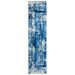 Blue/Gray 120 x 24 x 0.41 in Area Rug - 17 Stories Selene Abstract Machine Tufted Polyester Area Rug in Polyester | 120 H x 24 W x 0.41 D in | Wayfair