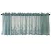 20PCS Lace Cafe Kitchen Ruffle Window Drape Valance Semi Transparent Voile Curtains Window Treatment