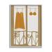 Stupell Indtries Vintage Orange Clothing European Architecture Balcony Clothesline 16 x 20 Design by Birch&Ink