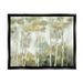 Stupell Industries Birch Tree Forest Yellow Foliage Woodland Painting Painting Jet Black Floating Framed Canvas Print Wall Art Design by Nan