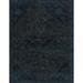 Ahgly Company Indoor Rectangle Abstract Dark Slate Gray Green Persian Area Rugs 8 x 12