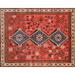 Ahgly Company Machine Washable Indoor Rectangle Traditional Rust Pink Area Rugs 2 x 4