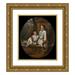 Luis Ferrant y LlausÃ¡s 20x23 Gold Ornate Framed and Double Matted Museum Art Print Titled - Alejandro and Luis Ferrant Y Fischermans the Painter s Nephews (1851)