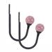 Yoone 1 Pair Multifunctional Rhinestone Ball Bling Loop Holder Home Curtain Holdback Drapery Tieback