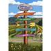 Napa Valley Wine Country California Destination Sign (12x18 Wall Art Poster Room Decor)