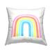 Stupell Industries Traditional Pastel Arch Rainbow Children s Striped Pattern Kids Multi-Color 18 x 7 x 18 Decorative Pillows