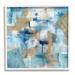 Stupell Industries Layered Blue Brown Shapes Blocked Abstract Pattern Painting White Framed Art Print Wall Art Design by Stella Chang