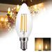 Anvazise C35 220V E14 Base 4W LED Energy Saving Dimmable Filament Candle Light Bulbs
