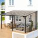 AECOJOY 10 x 14 Hardtop Gazebo Outdoor Aluminum Pergola for Garden Patio Backyard-Gray