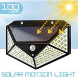 Upgraded Solar Lights Outdoor 100 Led Solar Motion Sensor Security Lights Waterproof with 270Â° Motion Angle Outdoor Lights Easy-to-Install for Front Door Yard Garage (2-Pack/3 Modes)