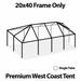 TentandTable Replacement West Coast Tent Frame Only 20 ft x 40 ft