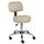 Boss Office Products Beige Contemporary Ergonomic Adjustable Height Swivel Upholstered Task Chair in Chrome | B245-BG