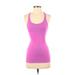 Active by Old Navy Active Tank Top: Pink Solid Activewear - Women's Size Medium