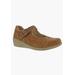 Extra Wide Width Women's Jillian Flats by Drew in Tan Nubuck (Size 7 WW)