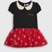 Disney Dresses | Disney Baby Gap Disneyland Minnie Mouse Knit Dress | Color: Black/Red | Size: 3-6mb