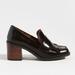 Anthropologie Shoes | Anthropologie New Nib Size 40 (9) All Black Kilty Lady Heels Mary Jane Oxfords | Color: Black/Brown | Size: 9