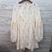 Free People Dresses | Anthropology Free People Ruby Mini Cream Lace Dress #Bohemian | Color: Cream | Size: L