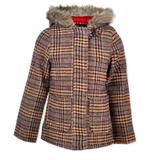 Jessica Simpson Jackets & Coats | Jessica Simpson Girls Fur Trimmed Wool Blend Coat | Color: Brown/Cream | Size: 12g