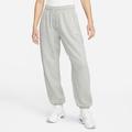 Jogginghose NIKE SPORTSWEAR "Club Fleece Women's Mid-Rise Pants" Gr. XL (48/50), N-Gr, grau (dk grey heather, white) Damen Hosen Jogginghosen