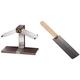 Bron Coucke 202.070 Breziliere, Edelstahl, Original & Casselin CCR Raclette-Messer, Silber (Holz)