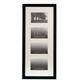 Wall Space Multi Aperture Photo Frame 6x4-25mm Matt Black - REAL GLASS - Picture Frames Multiple Photos 6 x 4 Photo Frames Multiple Photos - Four Photos
