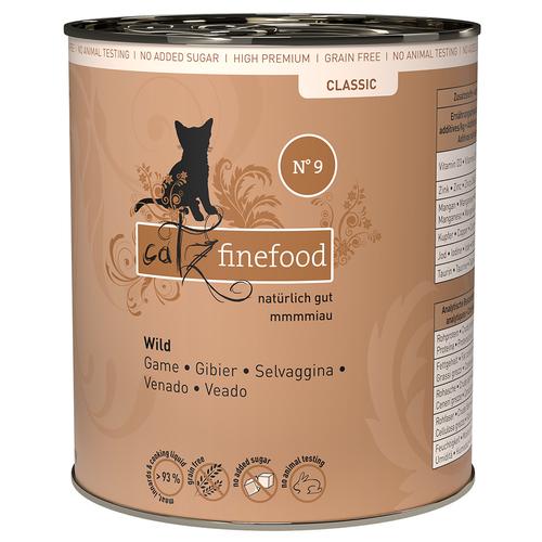 6x 800g catz finefood Wild Katzenfutter nass