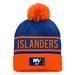 Men's Fanatics Branded Blue/Orange New York Islanders Authentic Pro Alternate Logo Cuffed Knit Hat with Pom