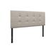 Rylan Upholstered Button Tufted Full Headboard in Warm Grey - CasePiece USA C80066-321