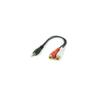 Cablexpert - prise jack 3,5 mm vers câble audio stéréo 2xCinch 0,2 m CCA-406 (CCA-406)