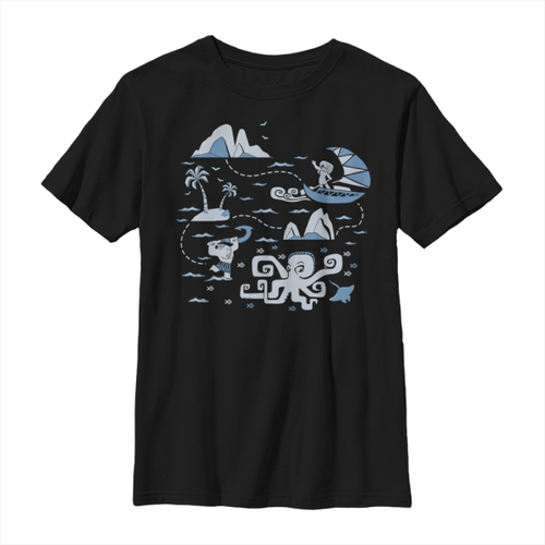 Disney - Moana - Moana Voyage Collage - Kinder T-Shirt