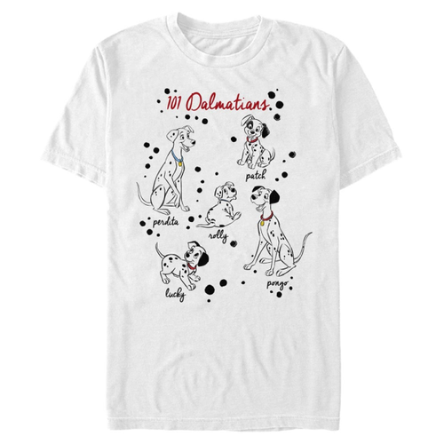 Disney Classics - 101 Dalmatiner - Gruppe Puppy Names - Männer T-Shirt