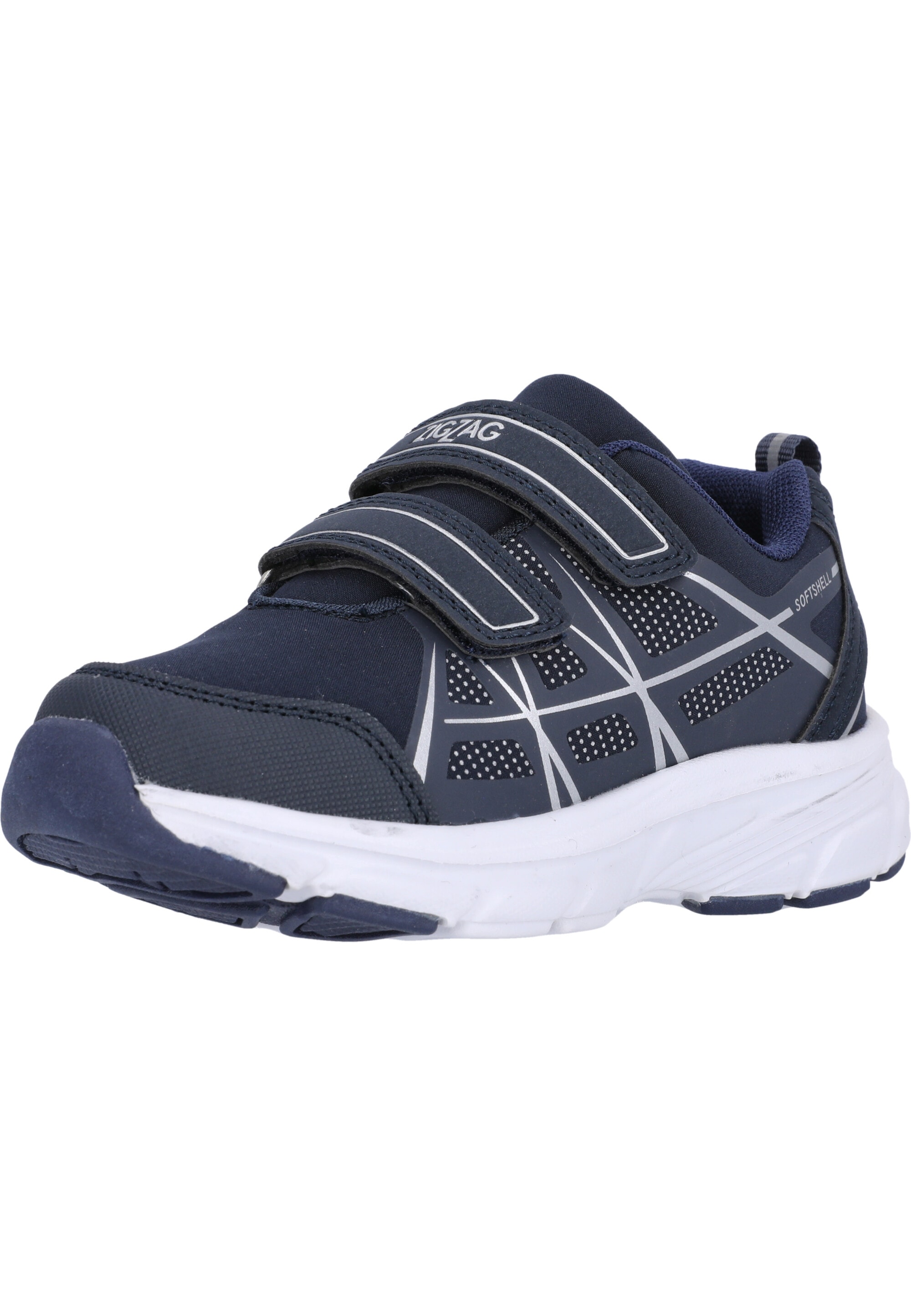 Sneaker ZIGZAG "Lenny", Mädchen, Gr. 25, blau (dunkelblau), Polyurethane, Schuhe Sneaker, mit praktischem Allwetterprofil