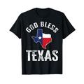 Texas God Bless Texas Longhorn Cowboy und Rodeo Fan T-Shirt