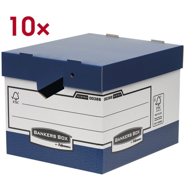 Bankers Box System 10x Archivbox »System Heavy Duty Ergo«, 33.5x29.2x40.4 cm Image