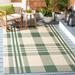 SAFAVIEH Courtyard Jolene Plaid Indoor/ Outdoor Waterproof Patio Backyard Rug