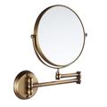 1 Piece Wall Mounted Makeup Mirror Double Sided 3X Magnification & True Image 360 degree Vanity Mirror for Bathroom Hotels - que