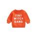 LisenraIn Toddler Infant Baby Girl Boy Halloween Outfit Pumpkin Sweatshirt Oversized Onesie Sweater Clothes